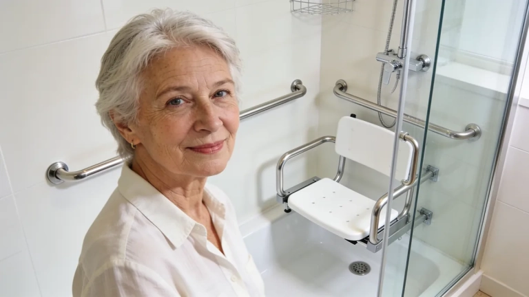 Douche senior : le guide complet pour une douche sécurisée et adaptée (PMR, personnes âgées)